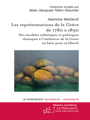 cover image of Les représentations de la Grèce de 1780 à 1830